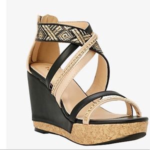 Torrid Strappy Chain Wedges Sandals